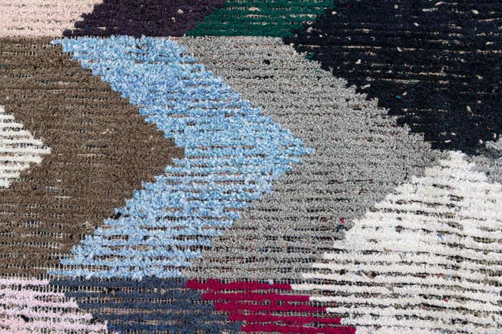 8' 1 x 10' 8 Hand Knotted Moroccan Wool Rug