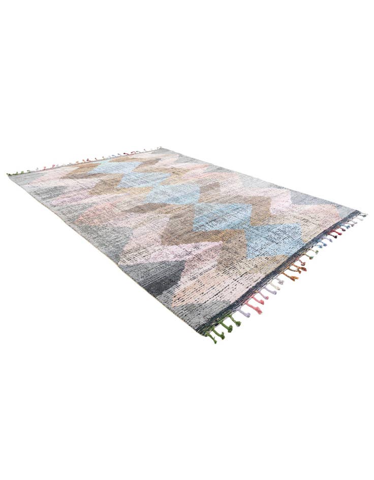 Detail image of 9' 2 x 12' Hand Knotted Moroccan Wool Rug