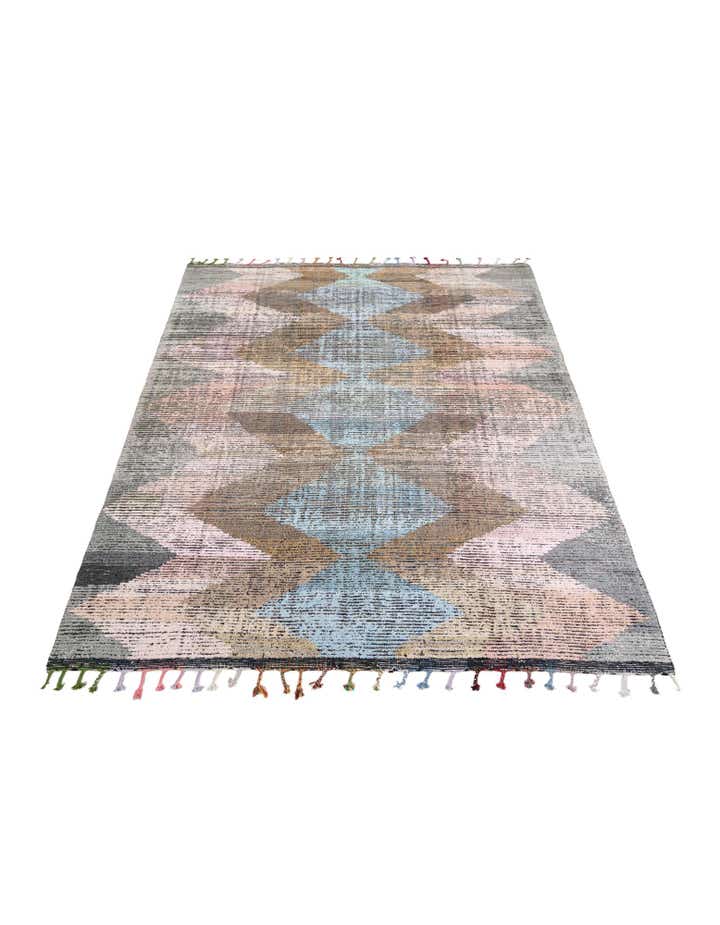9' 2 x 12' Hand Knotted Moroccan Wool Rug