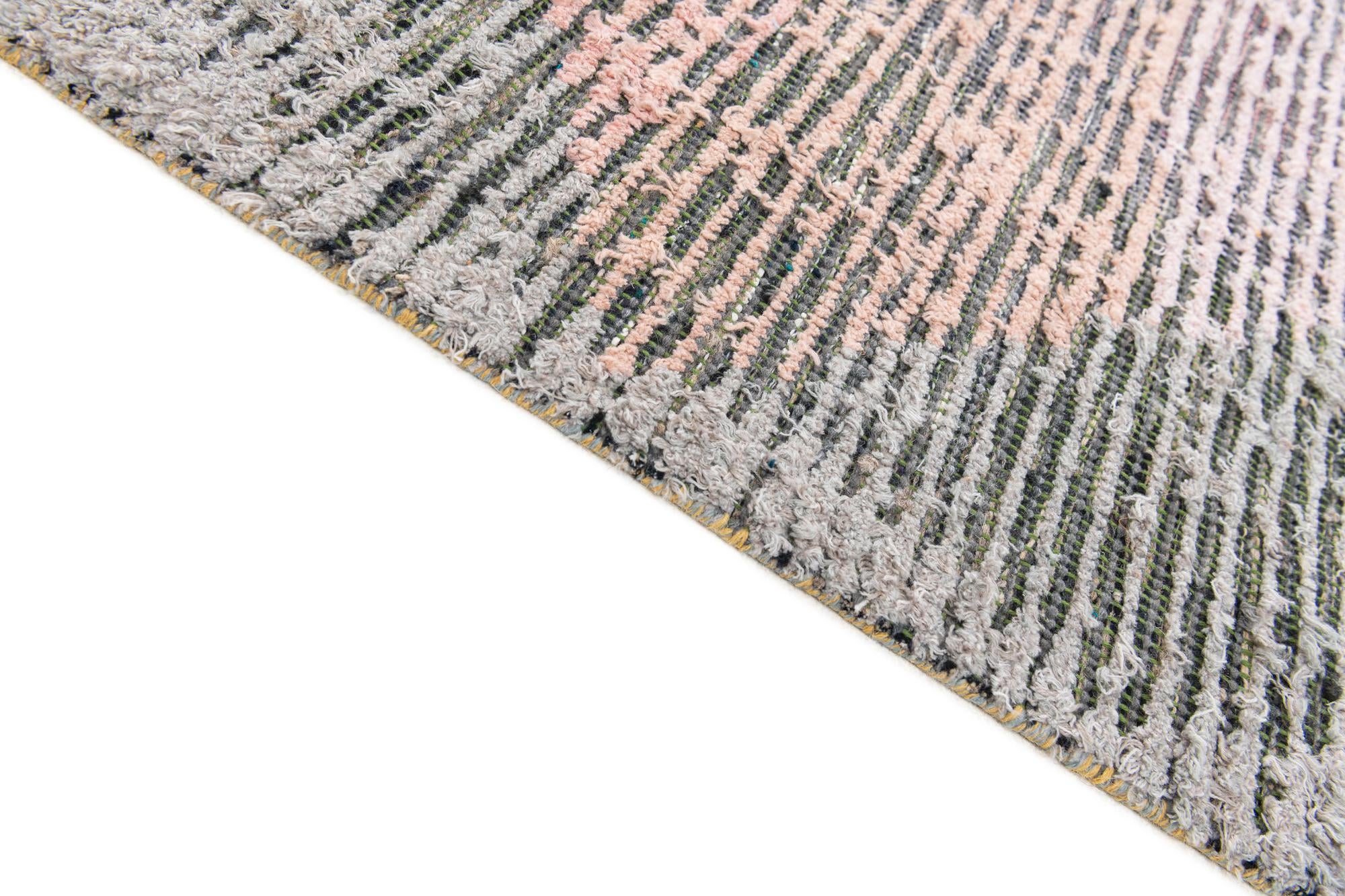 9' 2 x 12' Hand Knotted Moroccan Wool Rug