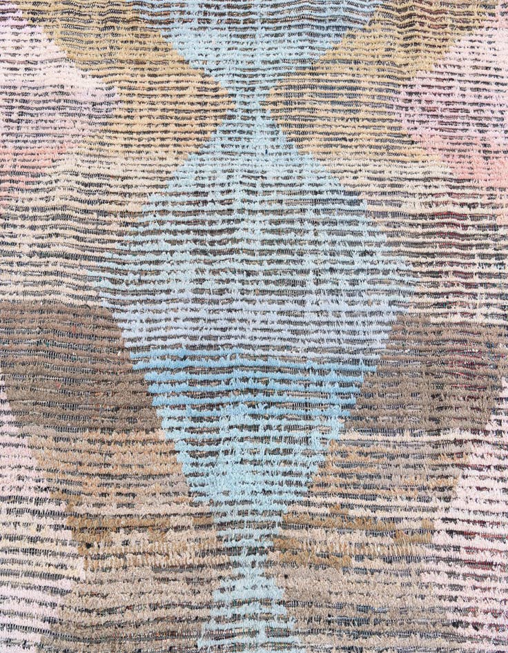 Detail image of 9' 2 x 12'  Hand Knotted Moroccan Wool Rug