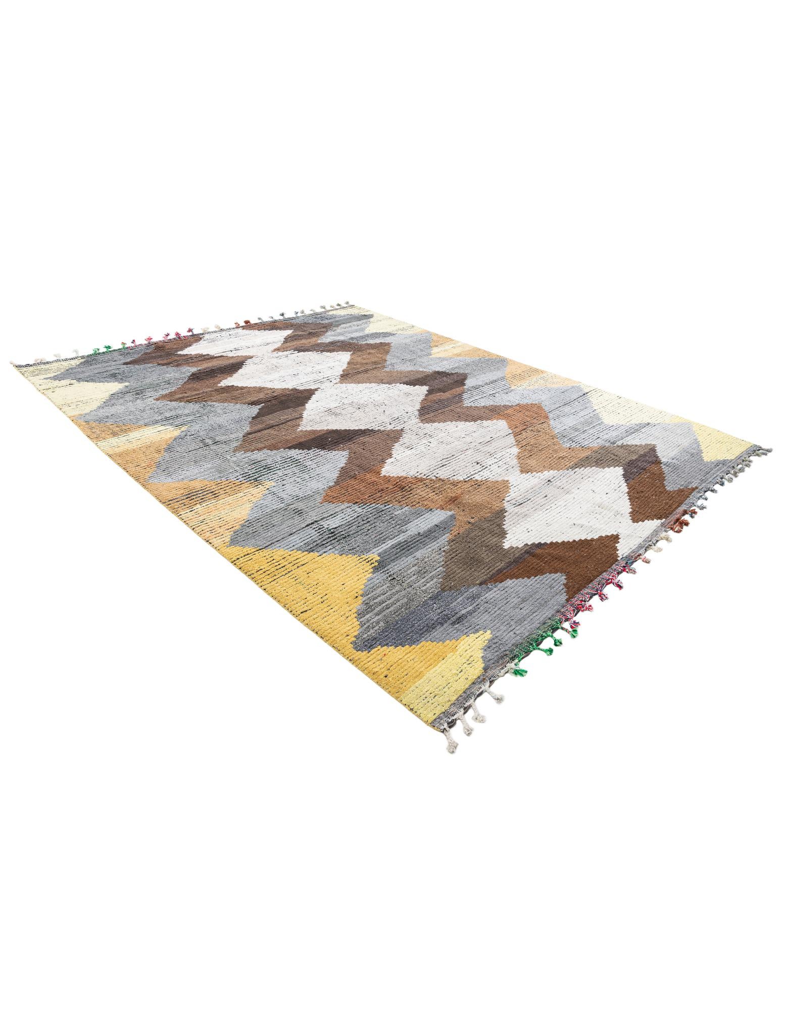9' 3 x 11' 5 Hand Knotted Moroccan Wool Rug