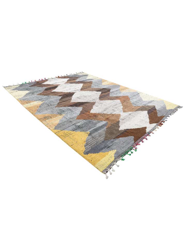 9' 3 x 11' 5 Hand Knotted Moroccan Wool Rug
