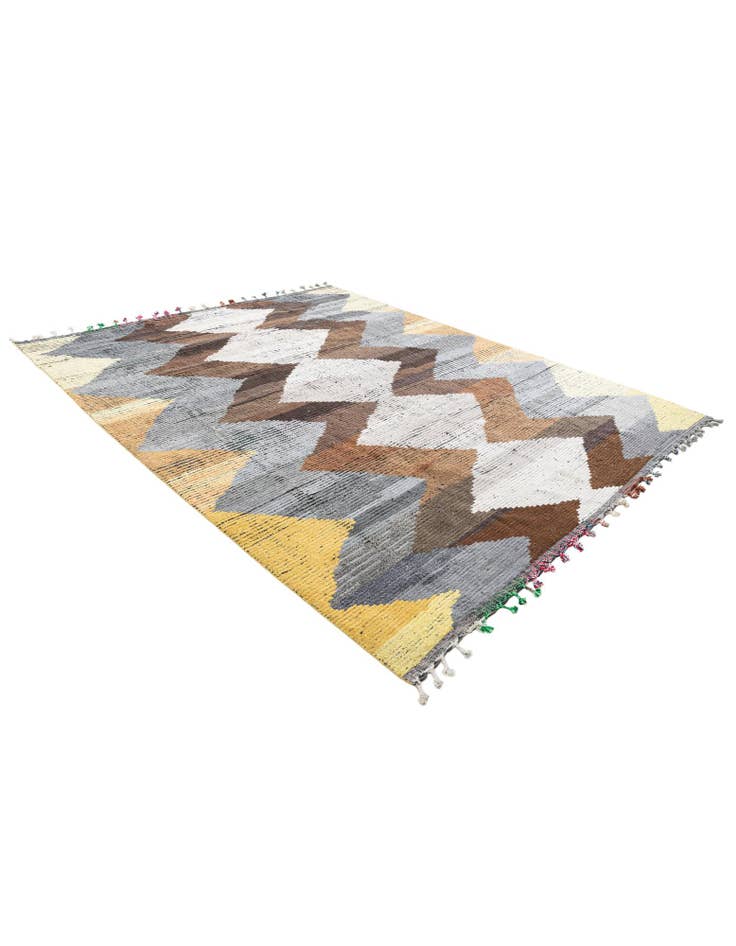 Detail image of 9' 3 x 11' 5 Hand Knotted Moroccan Wool Rug