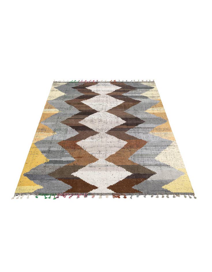 Detail image of 9' 3 x 11' 5 Hand Knotted Moroccan Wool Rug