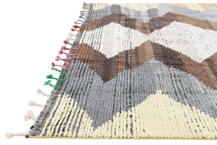 9' 3 x 11' 5 Hand Knotted Moroccan Wool Rug