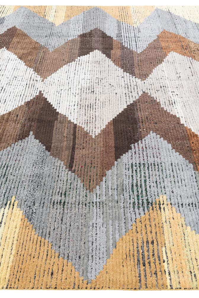 9' 3 x 11' 5 Hand Knotted Moroccan Wool Rug