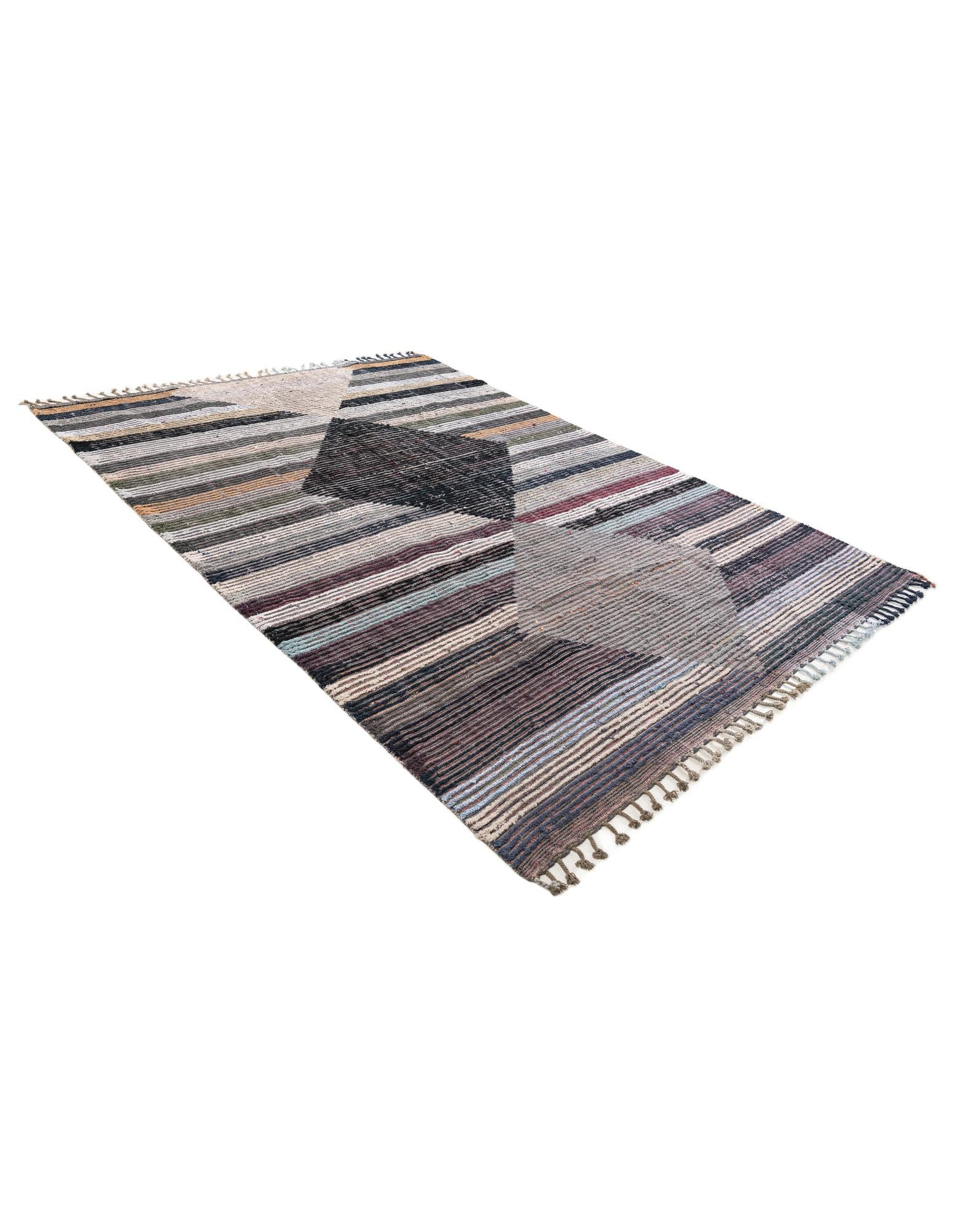 7' 9 x 10' 5 Hand Knotted Moroccan Wool Rug