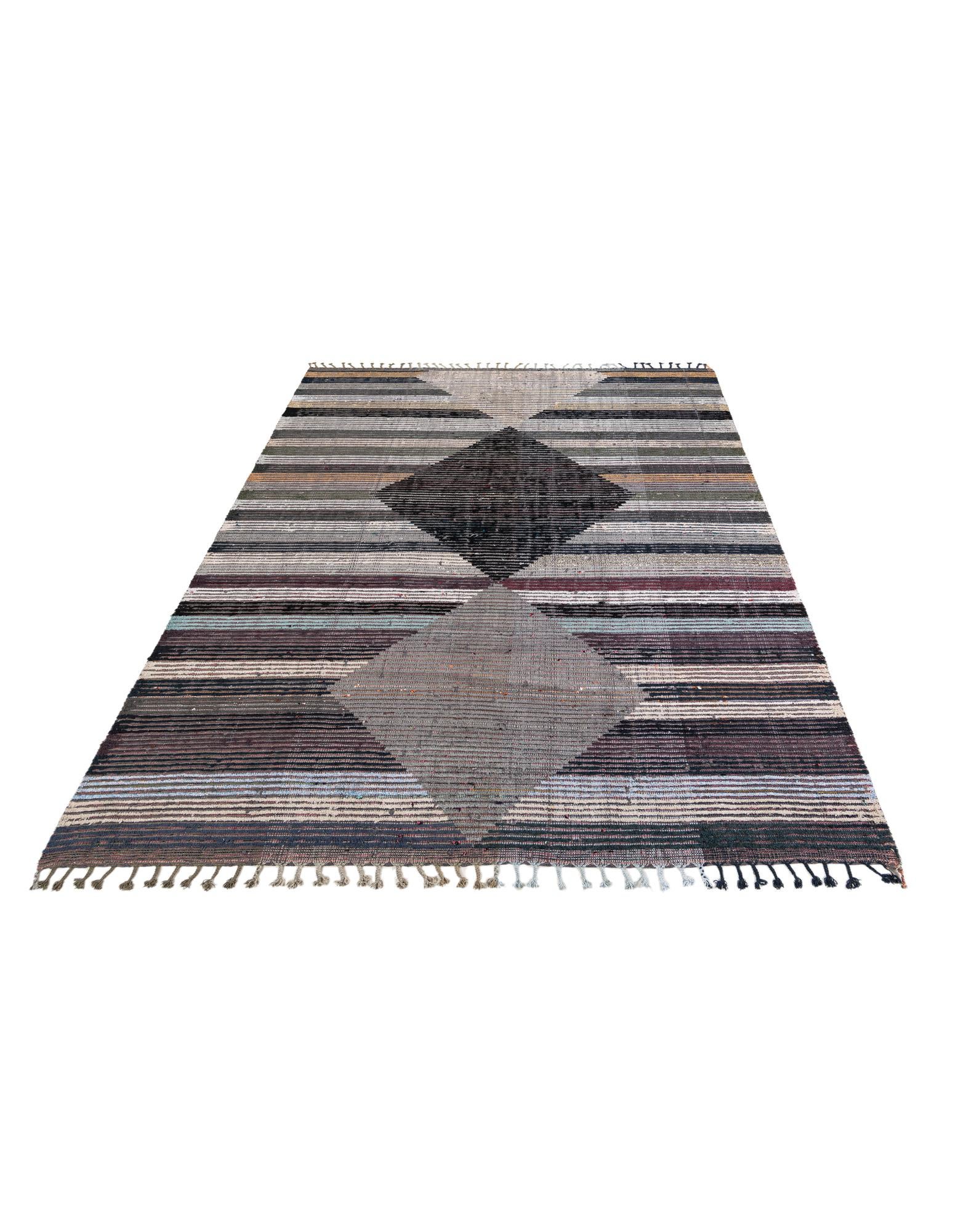 7' 9 x 10' 5 Hand Knotted Moroccan Wool Rug