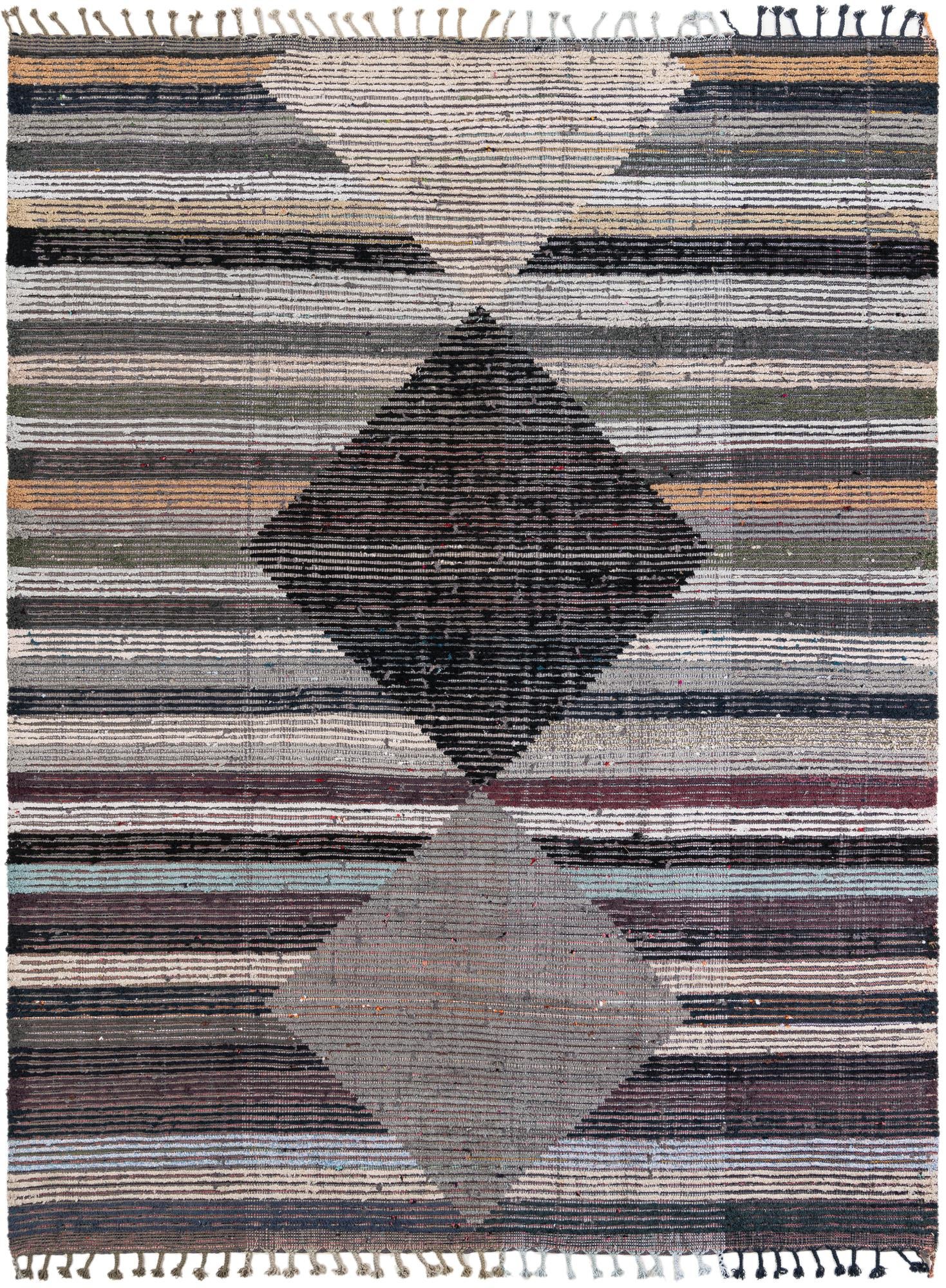 7' 9 x 10' 5 Hand Knotted Moroccan Wool Rug