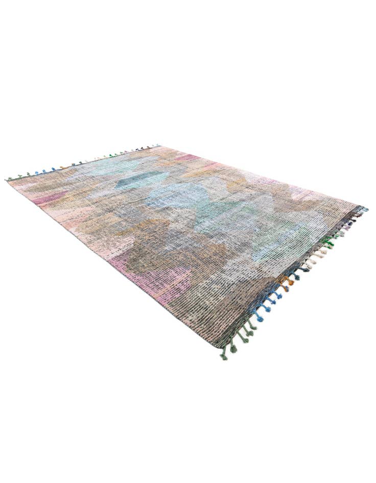 Detail image of 9' 2 x 11' 10 Hand Knotted Moroccan Wool Rug
