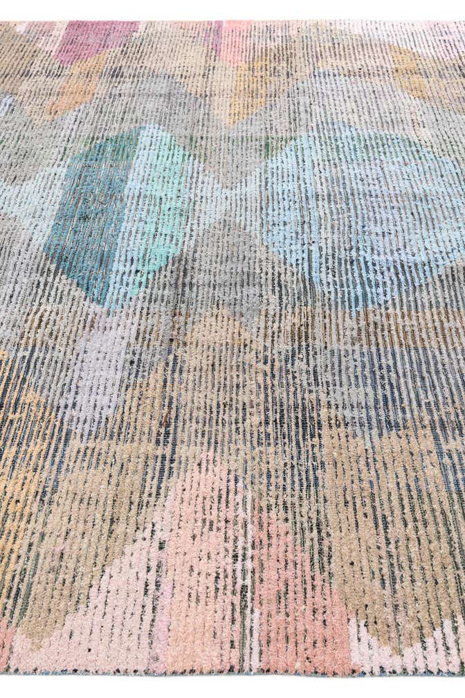 9' 2 x 11' 10 Hand Knotted Moroccan Wool Rug