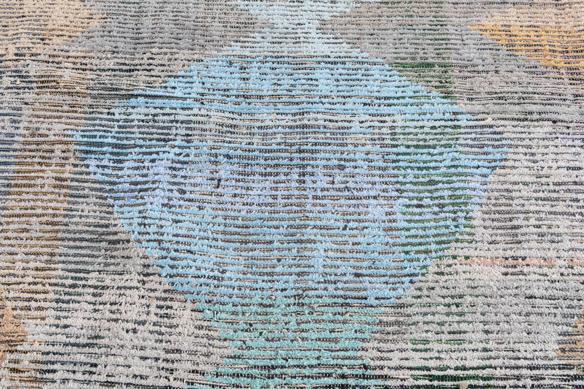 9' 2 x 11' 10 Hand Knotted Moroccan Wool Rug