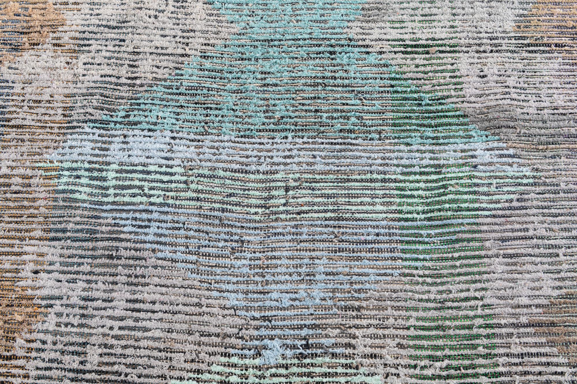 9' 2 x 11' 10 Hand Knotted Moroccan Wool Rug