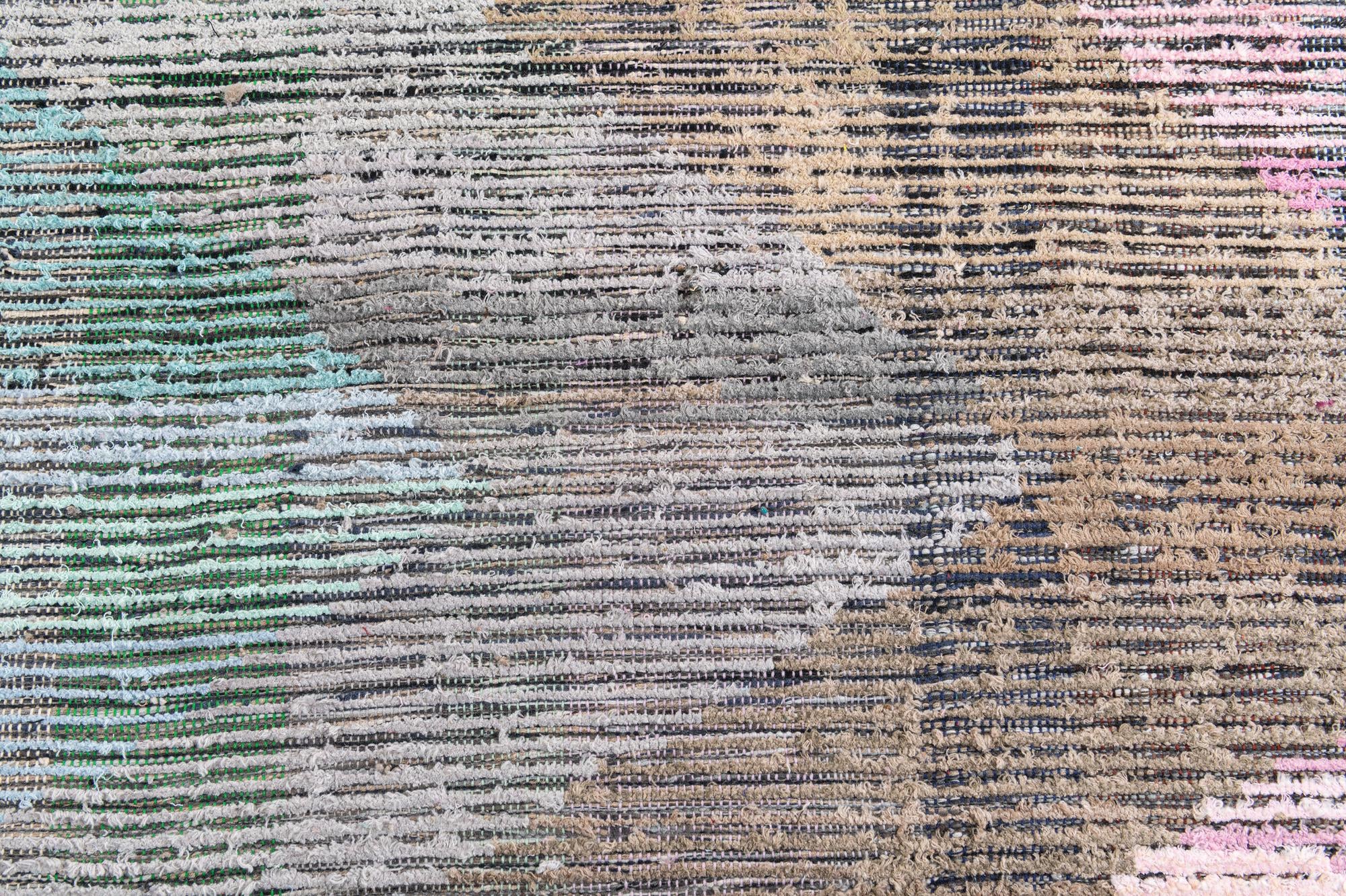 9' 2 x 11' 10 Hand Knotted Moroccan Wool Rug