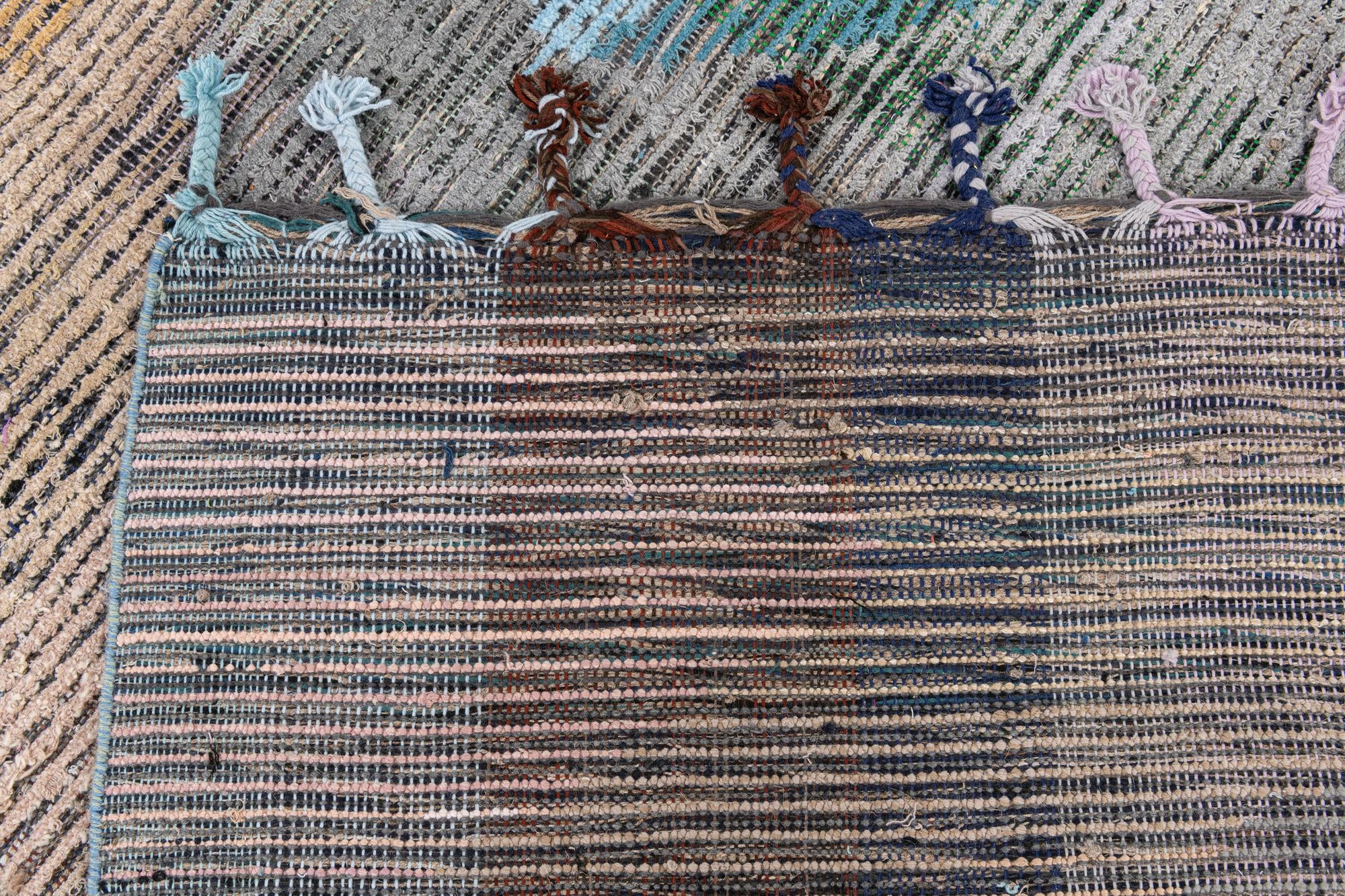 9' 2 x 11' 10 Hand Knotted Moroccan Wool Rug