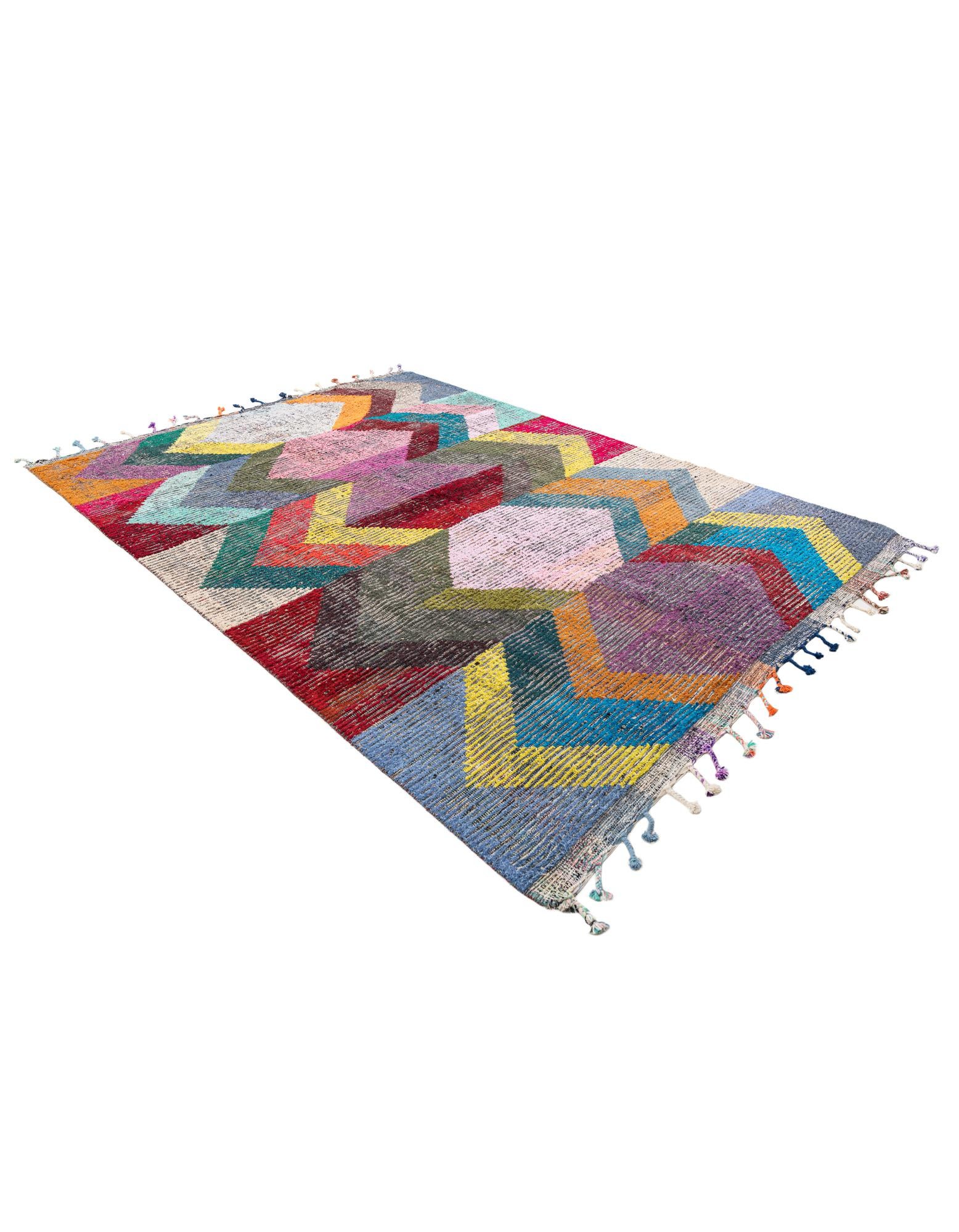 8' 2 x 11' Hand Knotted Moroccan Wool Rug