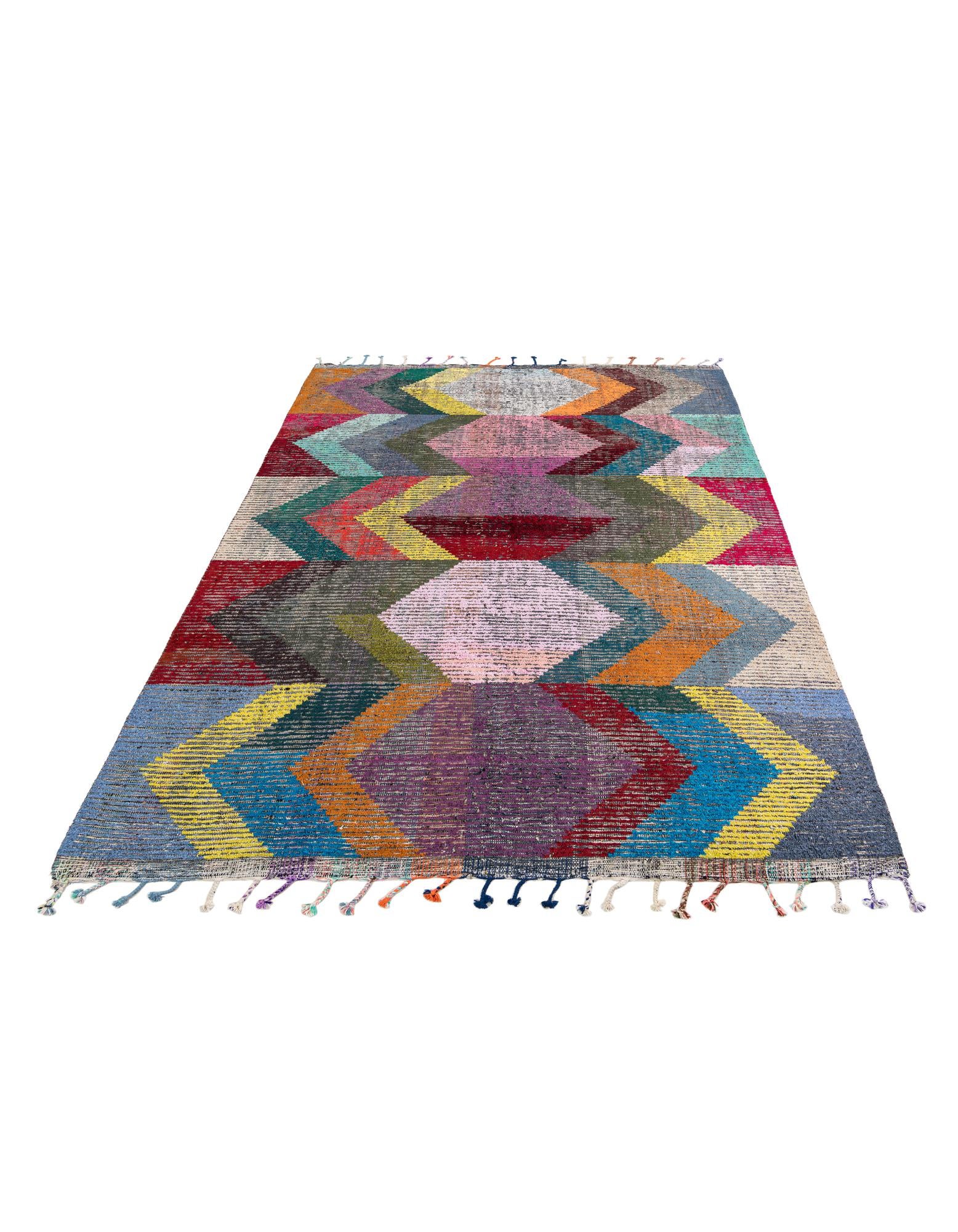 8' 2 x 11' Hand Knotted Moroccan Wool Rug