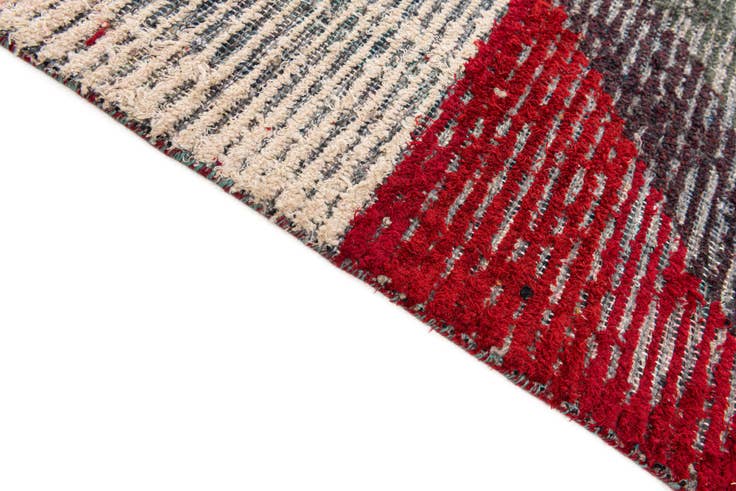 Detail image of 8' 2 x 11' Hand Knotted Moroccan Wool Rug