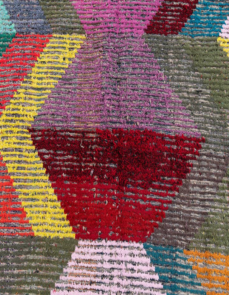 Detail image of 8' 2 x 11'  Hand Knotted Moroccan Wool Rug