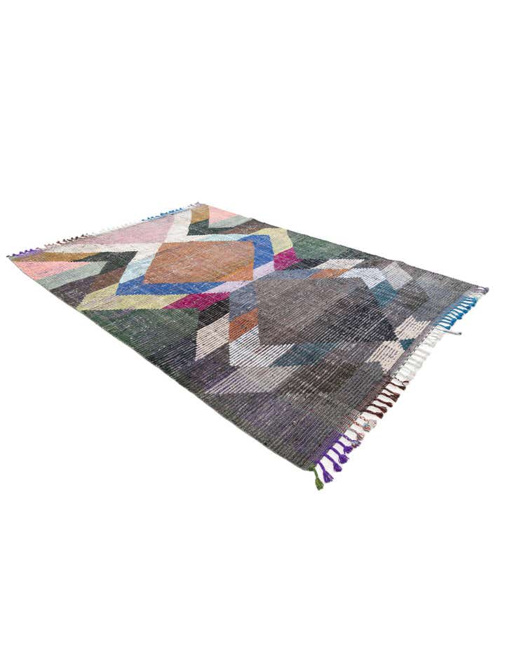 7' 7 x 10' 7 Hand Knotted Moroccan Wool Rug