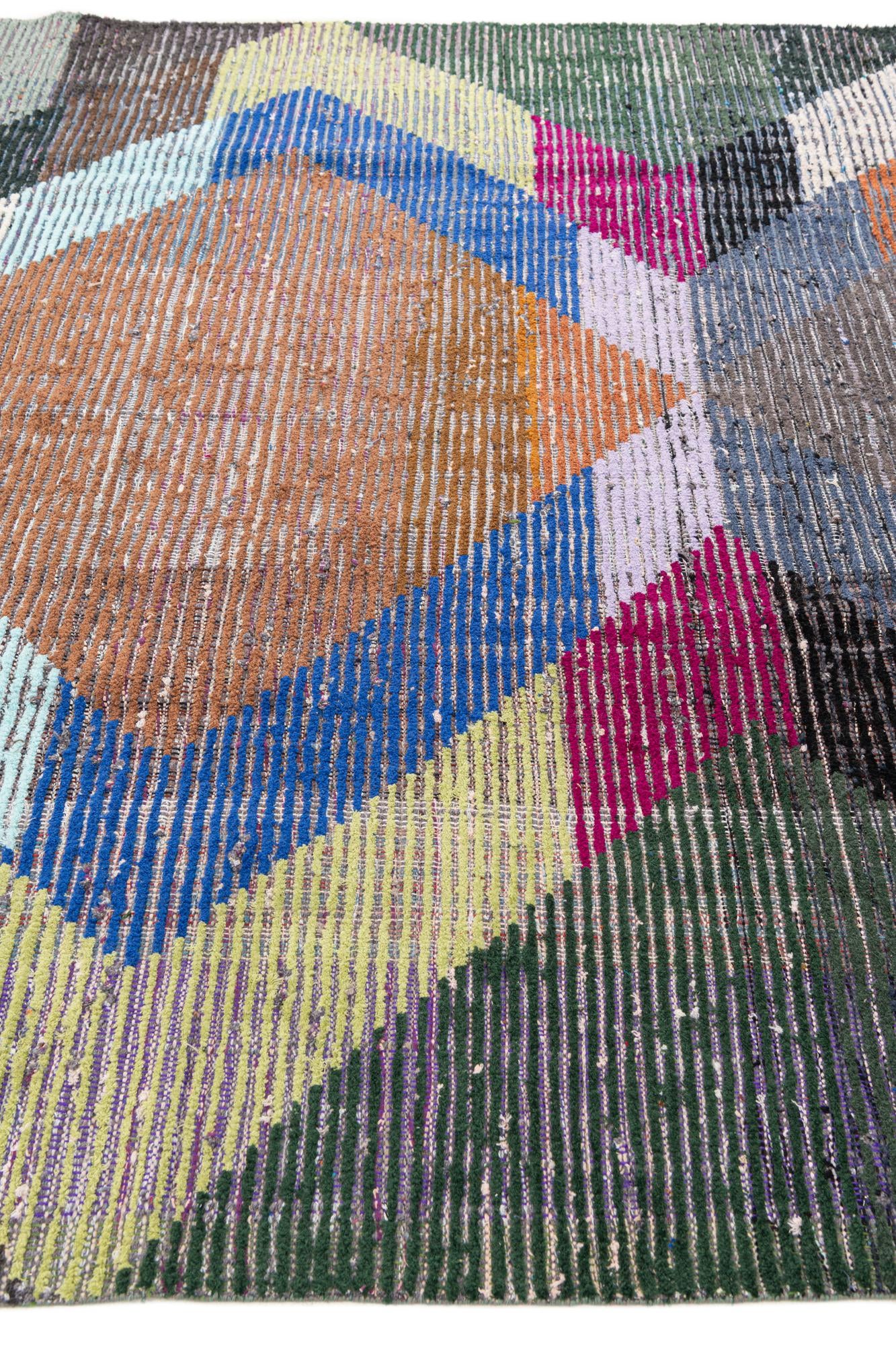 7' 7 x 10' 7 Hand Knotted Moroccan Wool Rug
