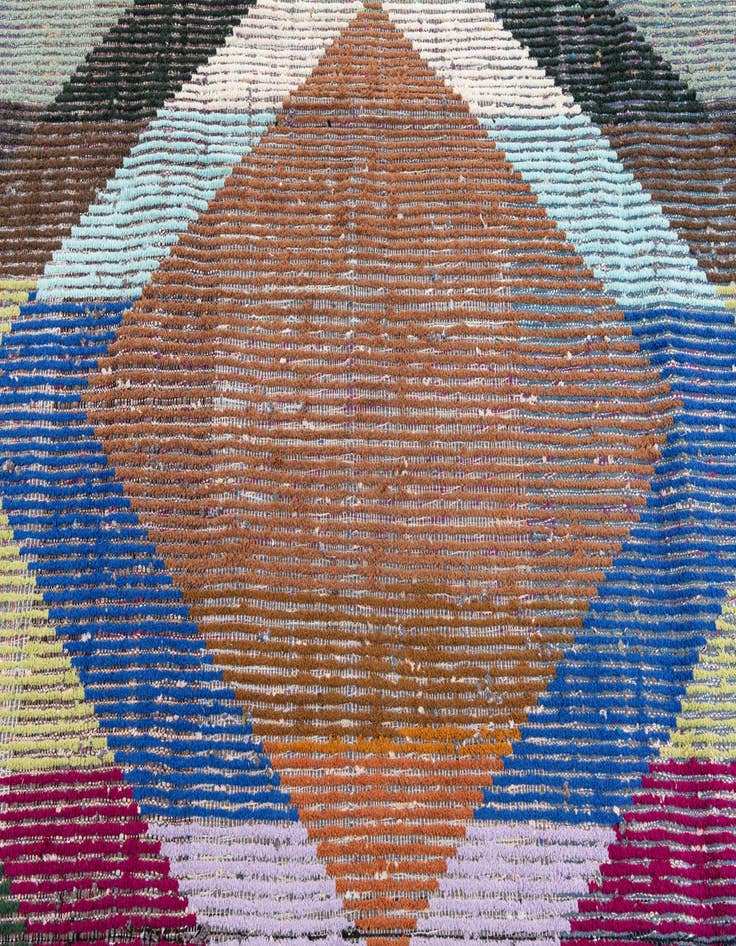 Detail image of 7' 7 x 10' 7  Hand Knotted Moroccan Wool Rug