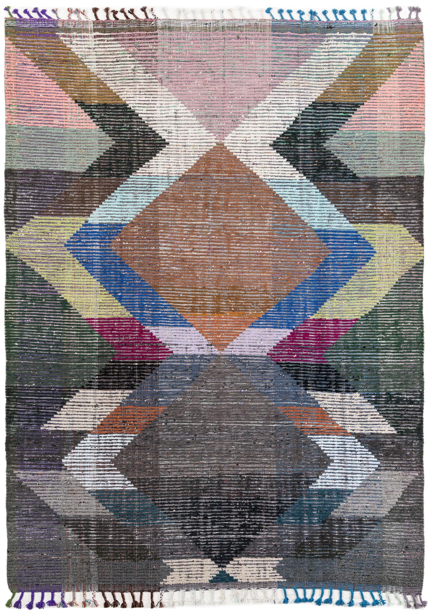 7' 7 x 10' 7 Hand Knotted Moroccan Wool Rug
