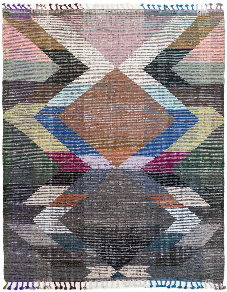 Detail image of 7' 7 x 10' 7 Hand Knotted Moroccan Wool Rug