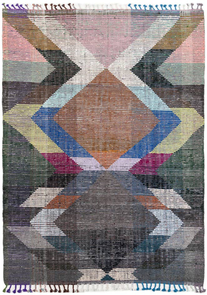 Detail image of 7' 7 x 10' 7 Hand Knotted Moroccan Wool Rug