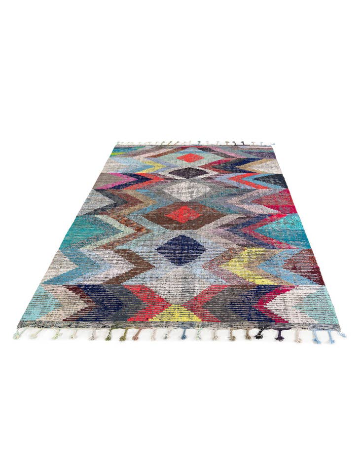 Detail image of 8' 1 x 10' 6 Hand Knotted Moroccan Wool Rug