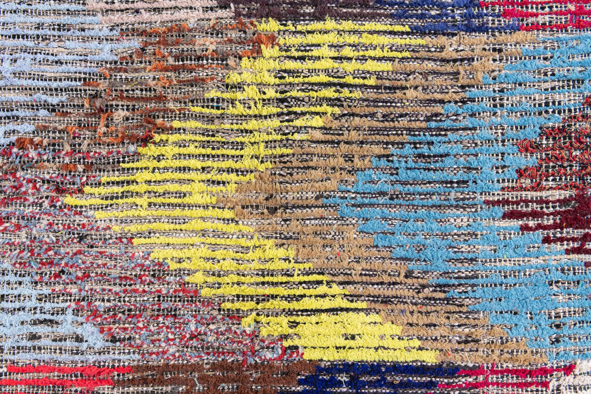 8' 1 x 10' 6 Hand Knotted Moroccan Wool Rug