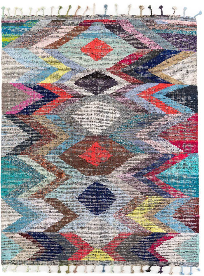 Detail image of 8' 1 x 10' 6 Hand Knotted Moroccan Wool Rug