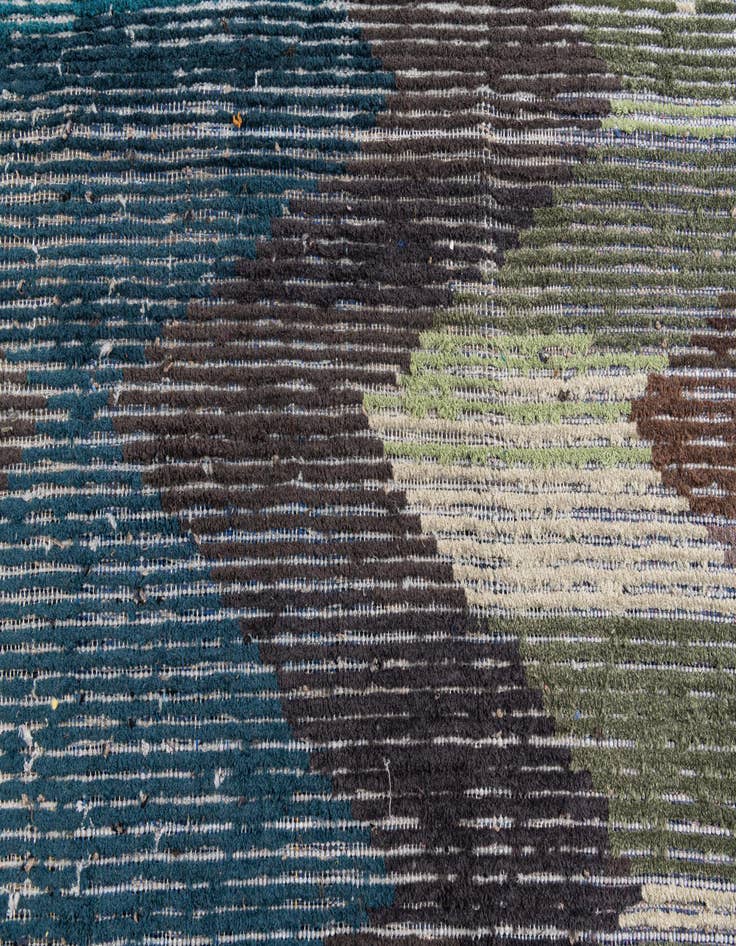 Detail image of 7' 10 x 10' 3 Hand Knotted Moroccan Wool Rug