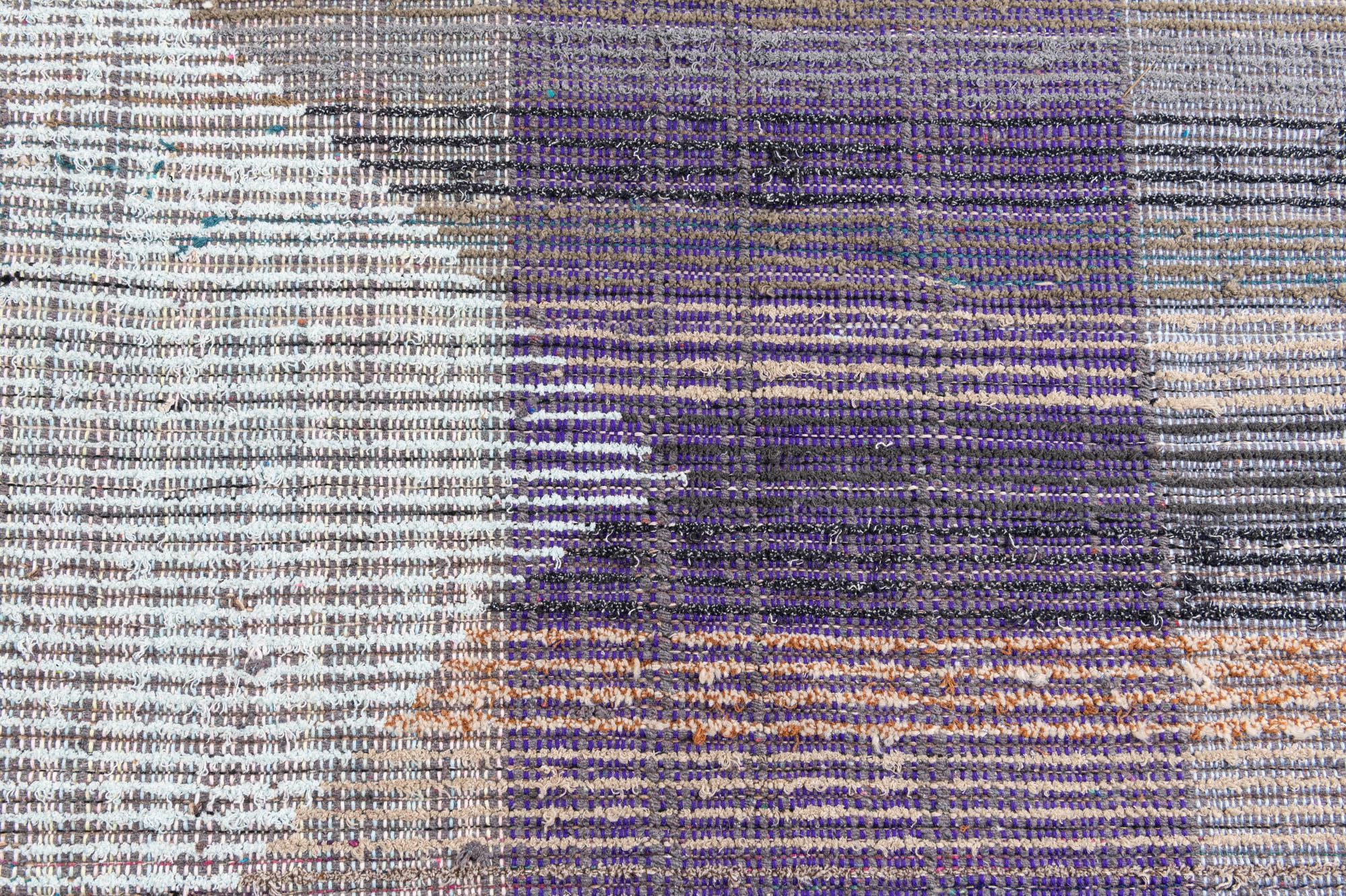 7' 9 x 10' 2 Hand Knotted Moroccan Wool Rug