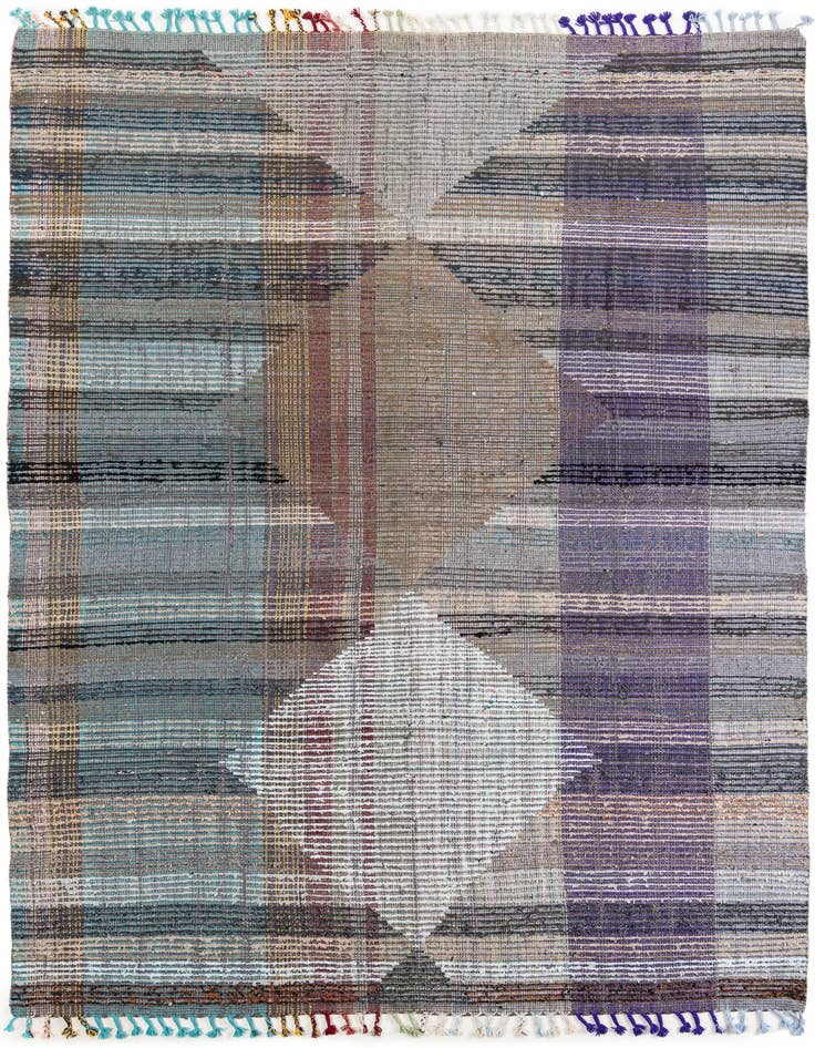 Detail image of 7' 9 x 10' 2 Hand Knotted Moroccan Wool Rug