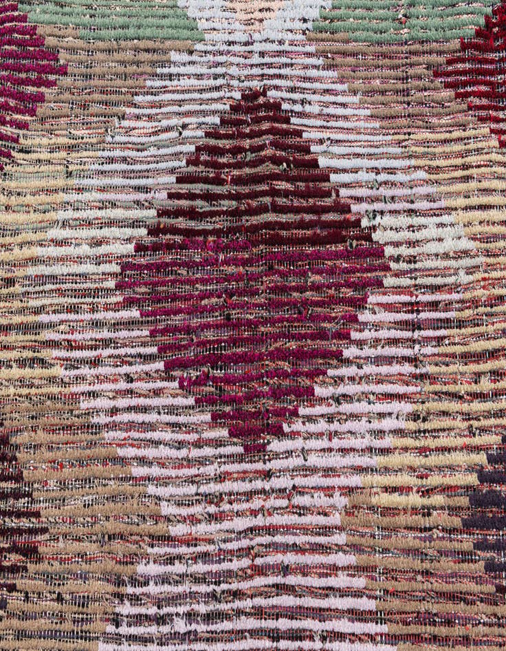 Detail image of 8' x 10'  Hand Knotted Moroccan Wool Rug