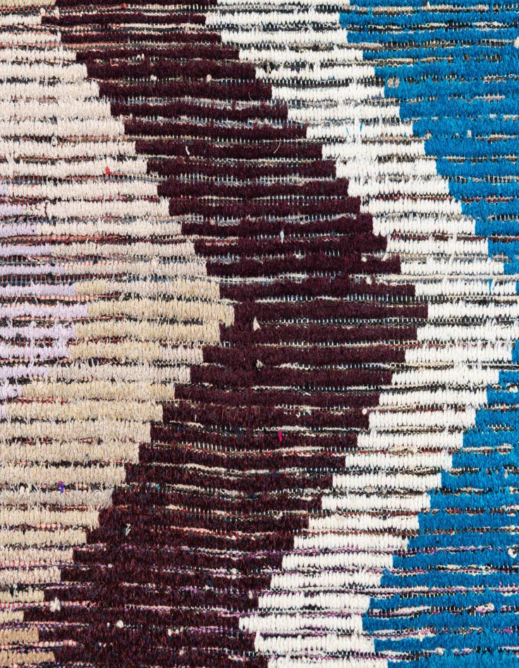 Detail image of 8' x 10'  Hand Knotted Moroccan Wool Rug