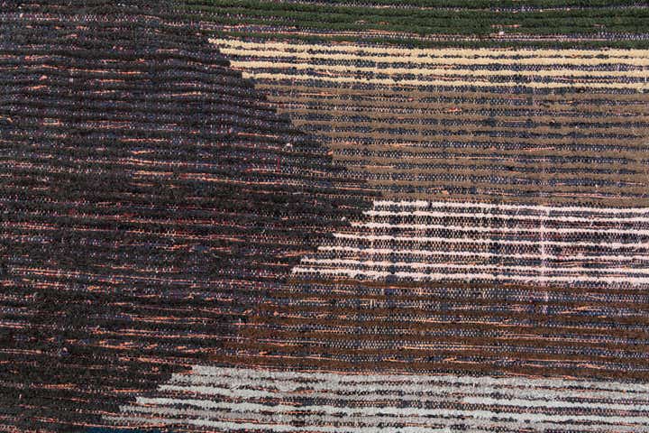 8' x 10' 4 Hand Knotted Moroccan Wool Rug