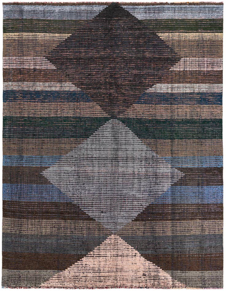 Detail image of 8' x 10' 4 Hand Knotted Moroccan Wool Rug