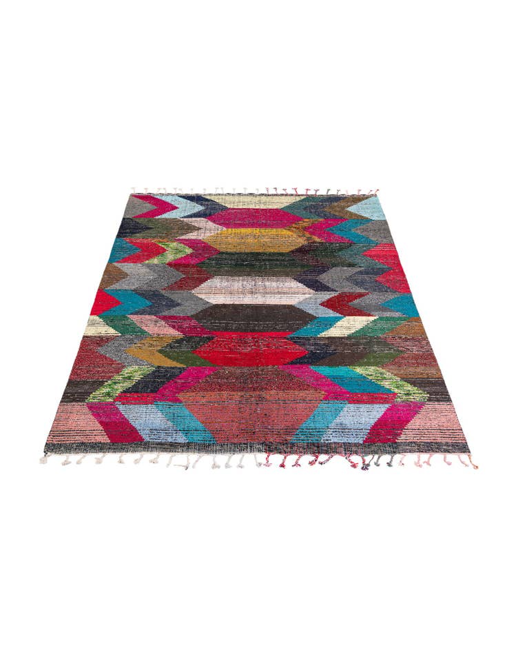 Detail image of 8' 3 x 9' 10 Hand Knotted Moroccan Wool Rug