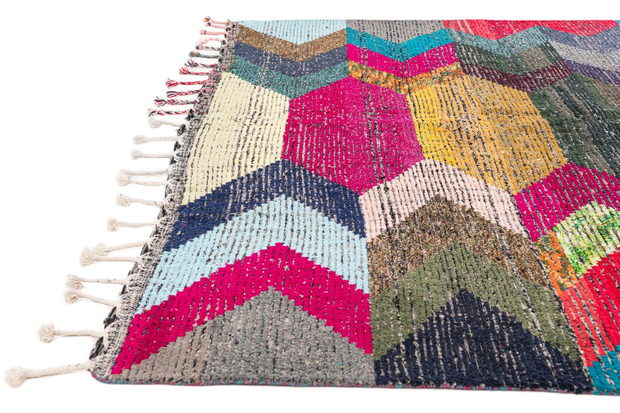 8' 3 x 9' 10 Hand Knotted Moroccan Wool Rug
