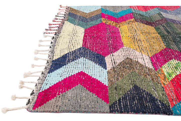 8' 3 x 9' 10 Hand Knotted Moroccan Wool Rug