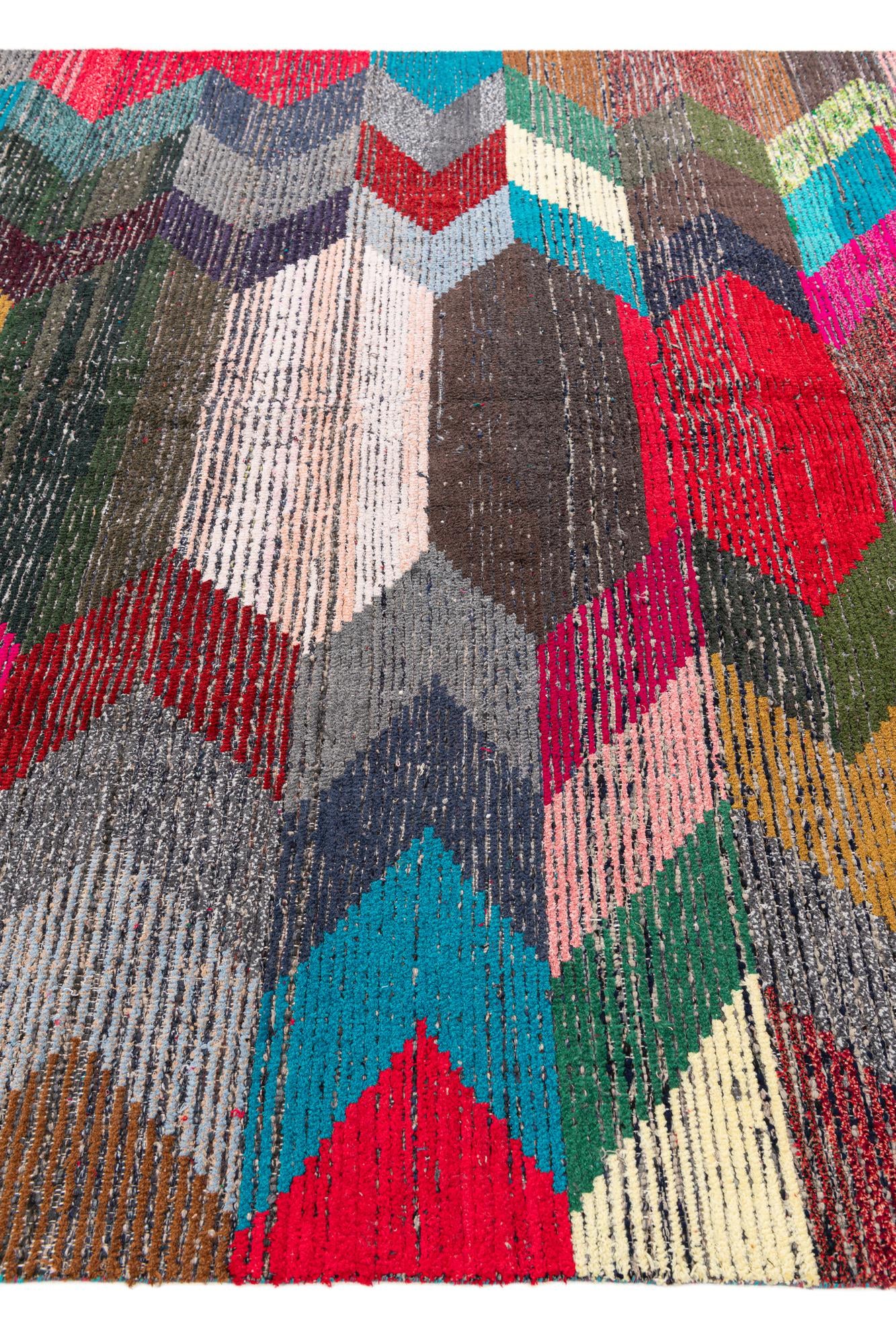 8' 3 x 9' 10 Hand Knotted Moroccan Wool Rug