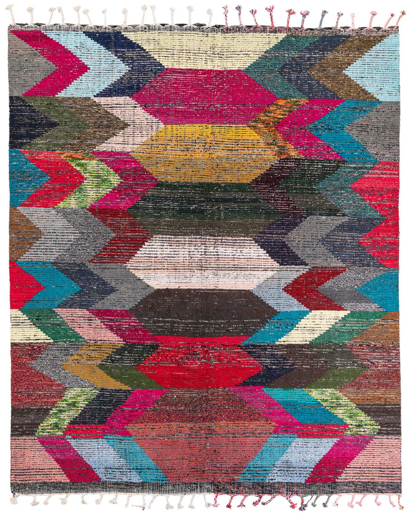 8' 3 x 9' 10 Hand Knotted Moroccan Wool Rug