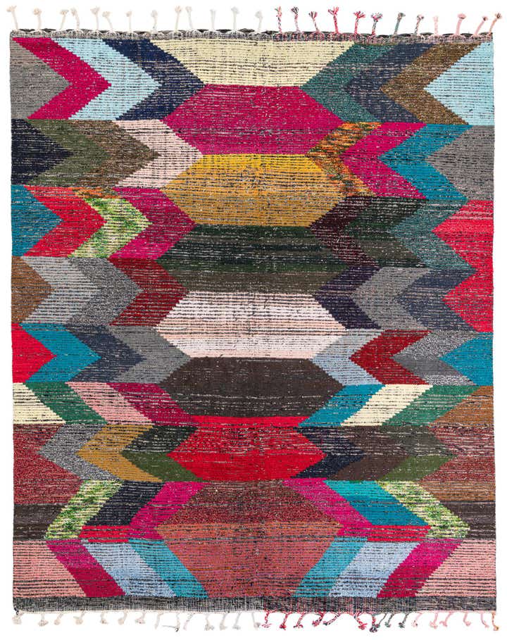 8' 3 x 9' 10 Hand Knotted Moroccan Wool Rug