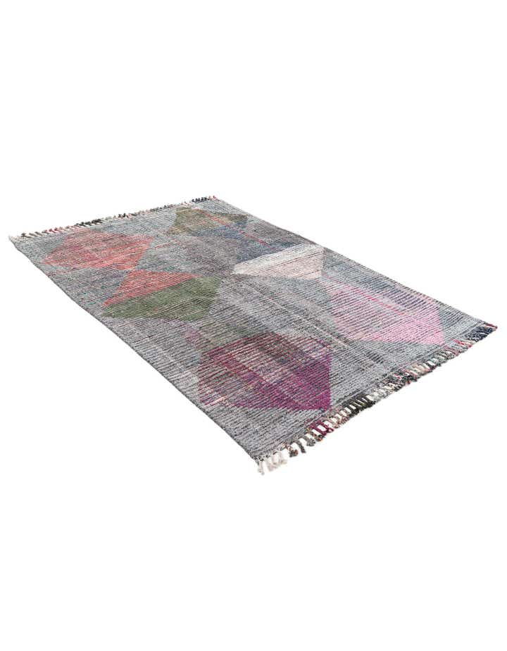 5' 8 x 7' 8 Hand Knotted Moroccan Wool Rug