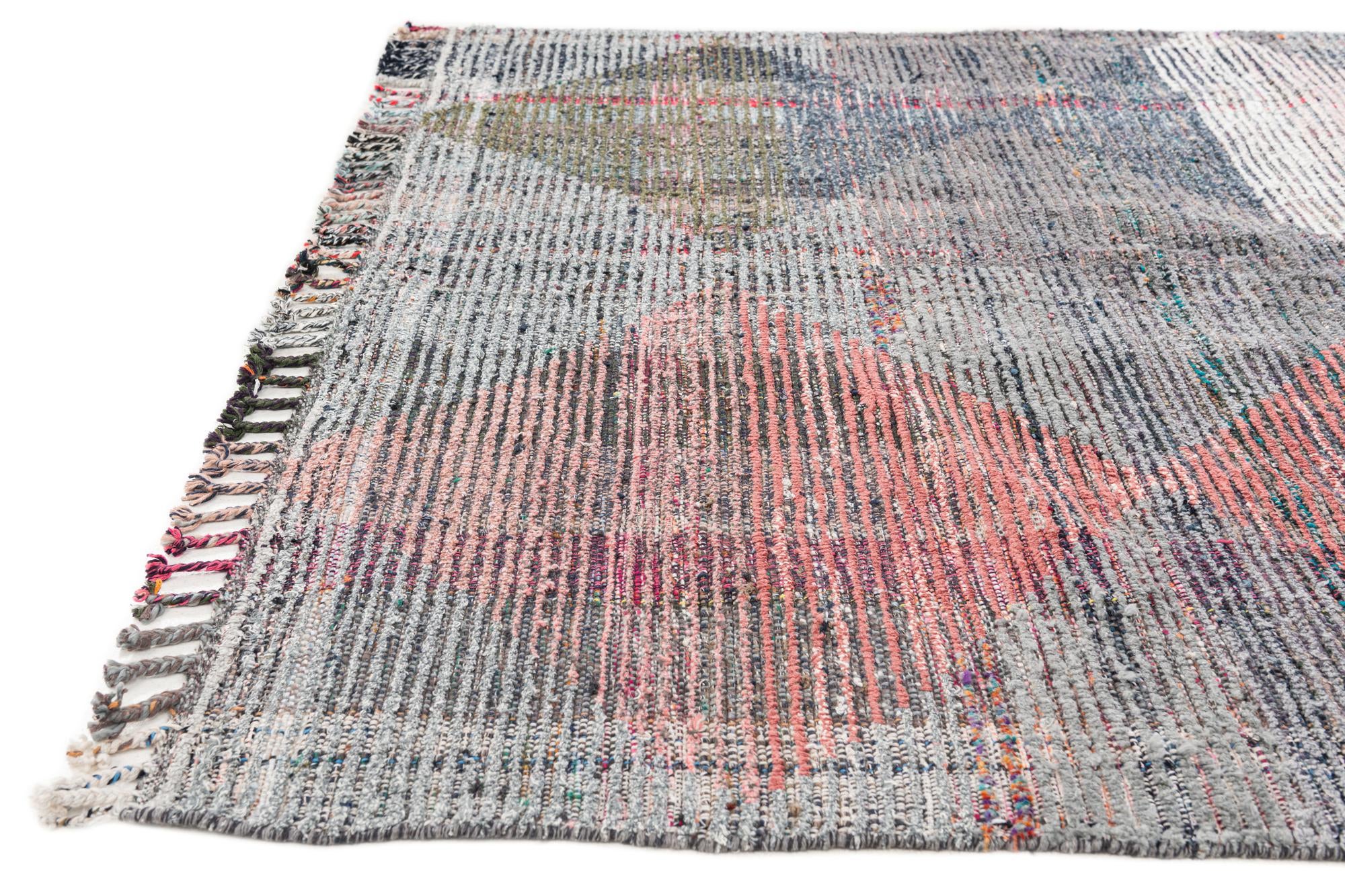 5' 8 x 7' 8 Hand Knotted Moroccan Wool Rug
