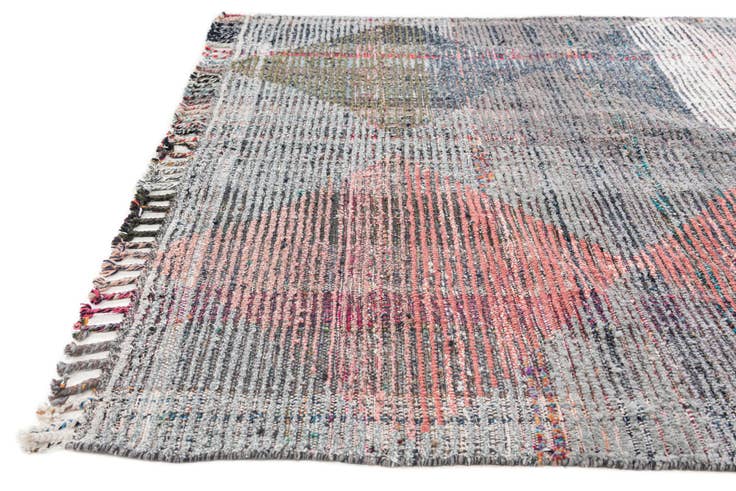 Detail image of 5' 8 x 7' 8 Hand Knotted Moroccan Wool Rug