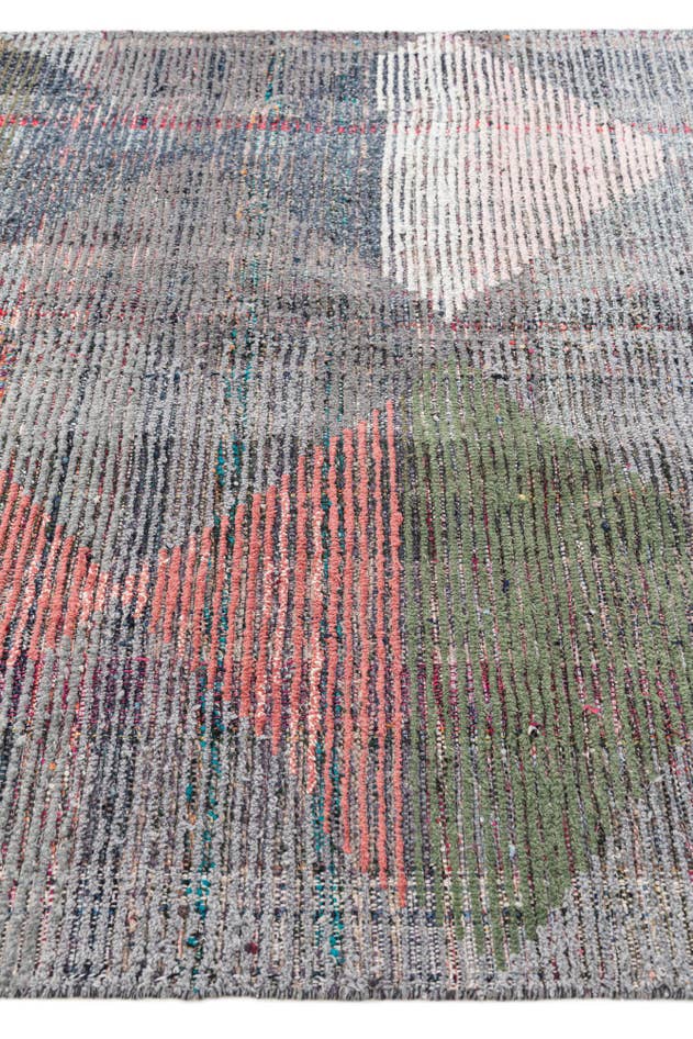 Detail image of 5' 8 x 7' 8 Hand Knotted Moroccan Wool Rug